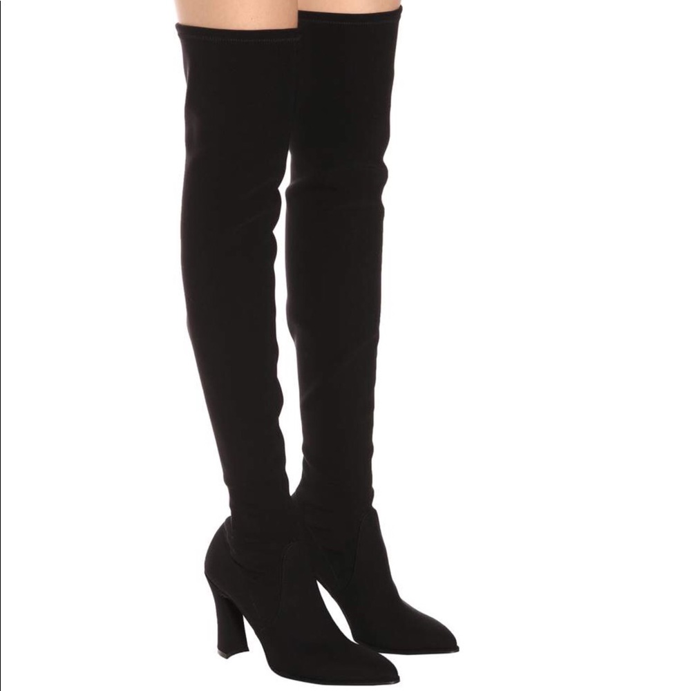 Stuart Weitzman OTK Highchamp Suede Boots